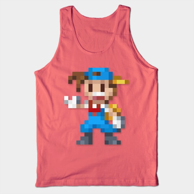 Pete low-res pixelart Tank Top by JinnPixel